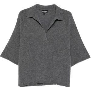 Emporio Armani, Dames, Tops, Grijs, Maat: XS