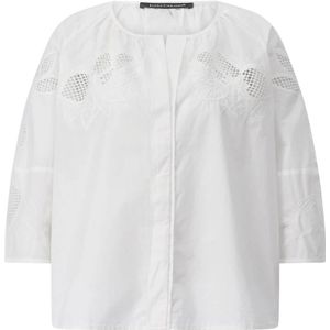 Luisa Cerano - Blouse - Wit - Katoen