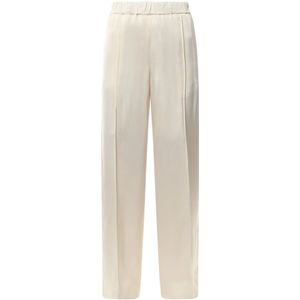 Jil Sander, Dames, Broeken, Beige, Maat: S Viscose,