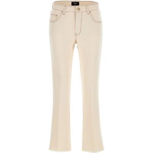 Fay, Dames, Broeken, Beige, Maat: W26