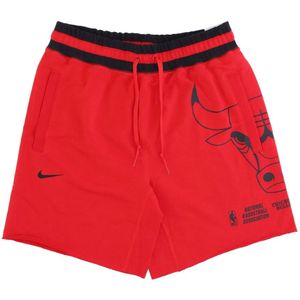 Nike Chicago Bulls Fleece Shorts , Red , Heren , Maat: L