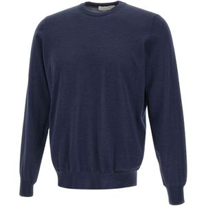 Filippo De Laurentiis, Heren, Truien, Blauw, Maat: S Wol,