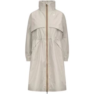 K-Way, Dames, Mantels, Beige, Maat: XS Poliester,