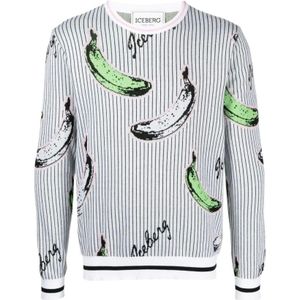 Iceberg, Heren, Truien, Grijs, Maat: L Katoen,