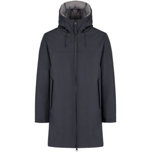 People of Shibuya, Heren, Mantels, Blauw, Maat: S Polyamide,