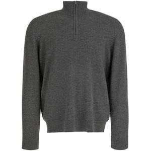 Vince, Heren, Truien, Grijs, Maat: L Kasjmier,