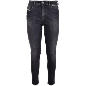 Diesel, Dames, Jeans, Grijs, Maat: W27 Katoen,