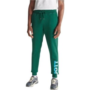 Jott, Heren, Broeken, Groen, Maat: L Katoen,