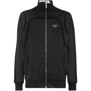 Philipp Plein, Heren, Sweatshirts & Hoodies, Zwart, Maat: S Katoen,