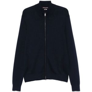 Michael Kors, Heren, Truien, Blauw, Maat: 2XL Katoen,