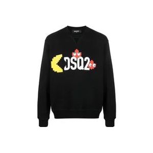 Dsquared2 Stijlvolle Heren Sweatshirt Upgrade , Black , Heren , Maat: 3XL