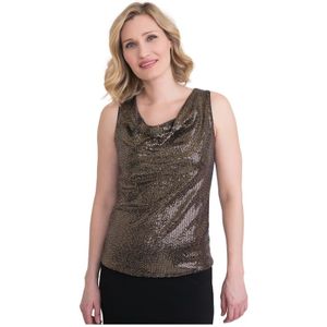 Joseph Ribkoff, Dames, Tops, Zwart, Maat: M Spandex,