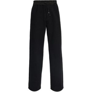 Saint Laurent, Heren, Broeken, Zwart, Maat: M Katoen,