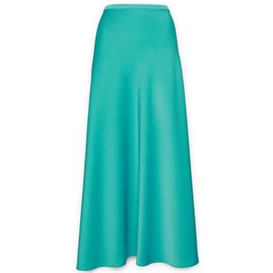 Elena Mirò, Dames, Rokken, Groen, Maat: XL Satijn,
