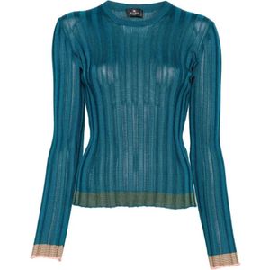 Etro, Dames, Truien, Groen, Maat: S Jersey,