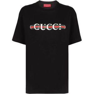 Gucci, Dames, Tops, Zwart, Maat: XS Katoen,