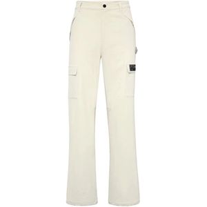 Plein Sport, Heren, Broeken, Grijs, Maat: XS Nylon,