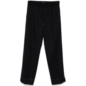 Brioni, Heren, Broeken, Blauw, Maat: L Katoen,