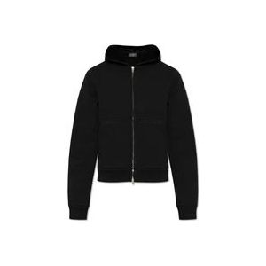 Balenciaga Geknipte hoodie , Black , Heren , Maat: L