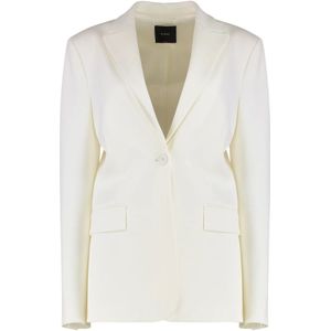 Pinko, Dames, Jassen, Wit, Maat: 2XS Leer,