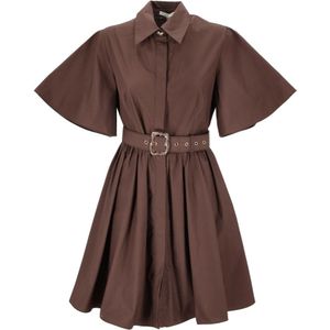 Kocca, Dames, Jurken, Bruin, Maat: M