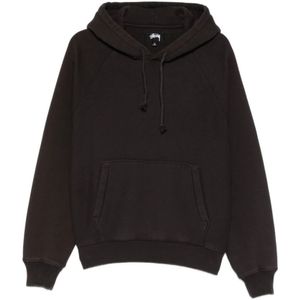 Stüssy, Heren, Sweatshirts & Hoodies, Zwart, Maat: M