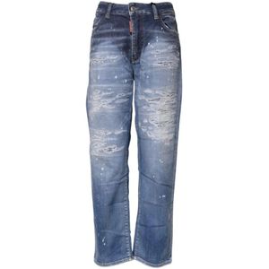 Dsquared2, Dames, Jeans, Blauw, Maat: 2XS Denim,