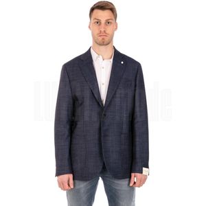 Luigi Bianchi Mantova, Heren, Jassen, Blauw, Maat: XL