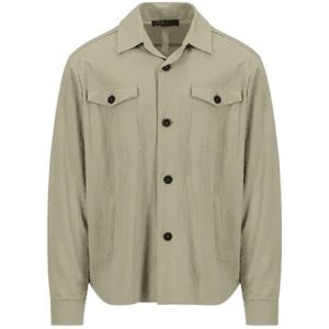 Harris Wharf London, Heren, Jassen, Grijs, Maat: 2XL Viscose,