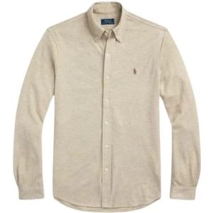 Polo Ralph Lauren, Heren, Overhemden, Bruin, Maat: XL Katoen,