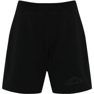 Dsquared2 Zwarte Katoenen Bermuda Shorts met Logo , Black , Heren , Maat: S