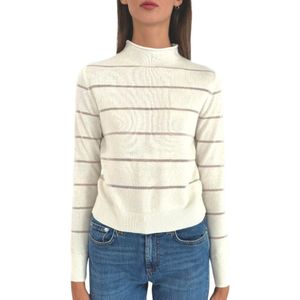 Nenette, Dames, Truien, Wit, Maat: L Kasjmier,