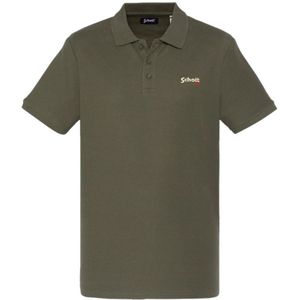 Schott Nyc, Heren, Tops, Groen, Maat: M Katoen,