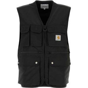 Carhartt Wip, Heren, Jassen, Zwart, Maat: S Poliester,