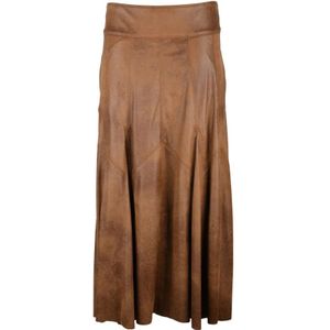 Isabel Marant, Dames, Rokken, Bruin, Maat: S Poliester,