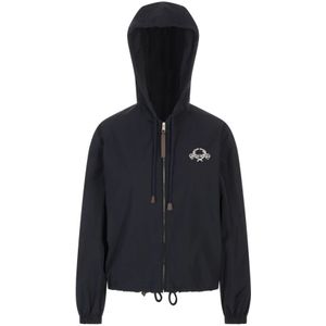 Moschino, Dames, Jassen, Blauw, Maat: S Katoen,