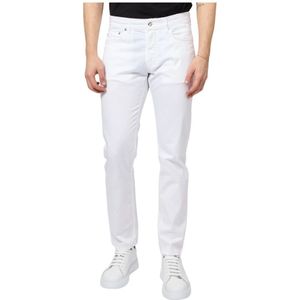 Harmont & Blaine, Heren, Broeken, Wit, Maat: L Katoen,