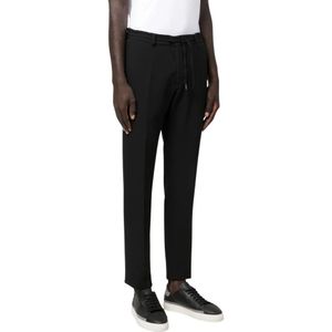Karl Lagerfeld, Heren, Broeken, Zwart, Maat: L Poliester,