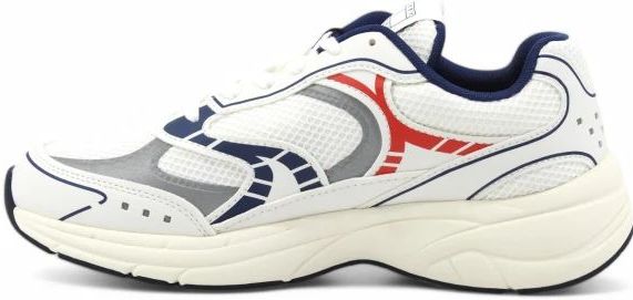 TOMMY JEANS Sneakers ARCHIVE'25 - Vrijetijdsschoen - Wit/blauw/rood - Vetersluiting
