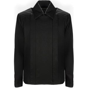 Jil Sander, Heren, Overhemden, Zwart, Maat: XL Katoen,