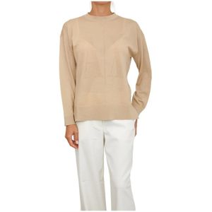 Armani Exchange, Dames, Truien, Beige, Maat: S Wol,