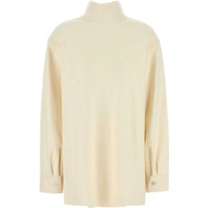 Jil Sander, Dames, Truien, Beige, Maat: M Wol,