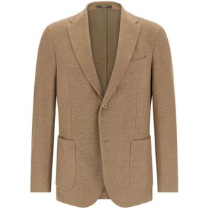 Boggi Milano, Heren, Jassen, Beige, Maat: M Jersey,