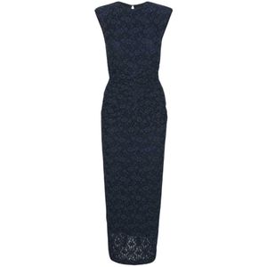 Rotate Birger Christensen, Dames, Jurken, Blauw, Maat: M Katoen,