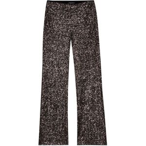 Luisa Cerano, Dames, Broeken, Grijs, Maat: S Satijn,