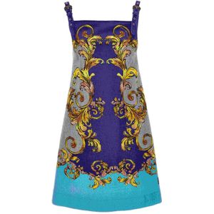 Versace Jeans Couture, Dames, Jurken, Veelkleurig, Maat: XS