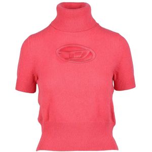 Diesel, Dames, Truien, Roze, Maat: L Wol,
