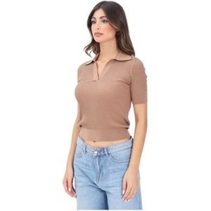 Max Mara, Dames, Tops, Bruin, Maat: XS Zijde,