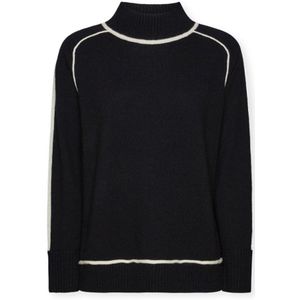 Elena Mirò, Dames, Truien, Zwart, Maat: L Wol,