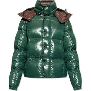 Moncler, Heren, Jassen, Groen, Maat: S Polyamide,